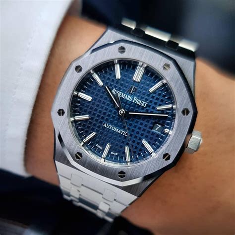 audemars piguet 15450 blue dial